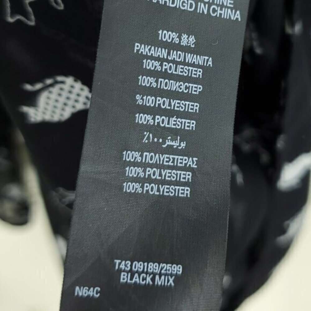 Marks & Spencer Sheer Cat-Print Peter Pan Collar Blouse Black US 8 Halloween - Picture 15 of 16